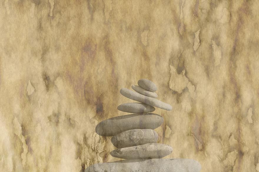 Parchment, Paper, Stone, Wellness, Recovery, Balance, Philosophy, Old, Texture, Background, Structure
