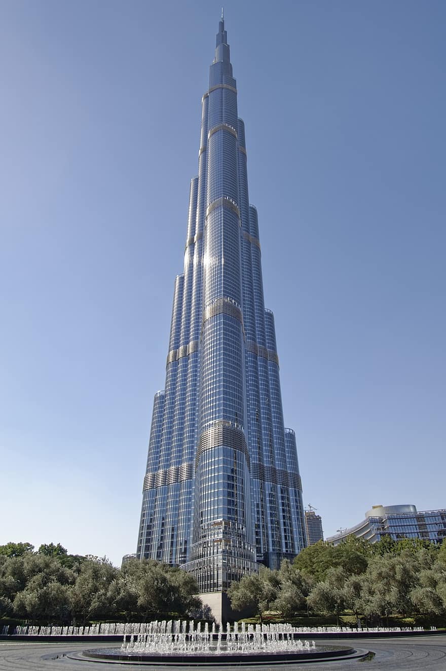 الإمارات العربية المتحدة ، دبي ، مدينة ، برج خليفة ، هندسة معمارية ، بناء ، ناطحة سحاب ، برج ، ناطحات سحاب ، عصري ، نافذة او شباك