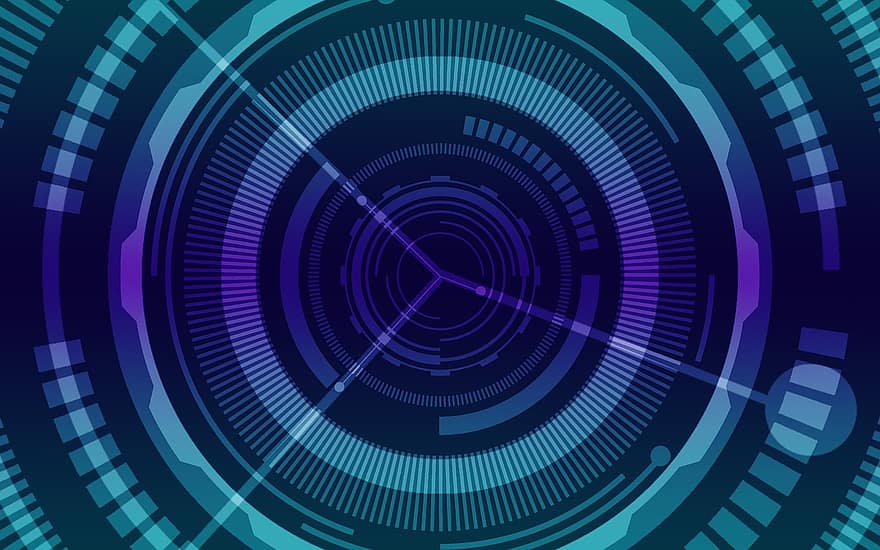 Technology, Computer, Internet, Digital, Design, Pattern, abstract, backgrounds, backdrop, circle, blue