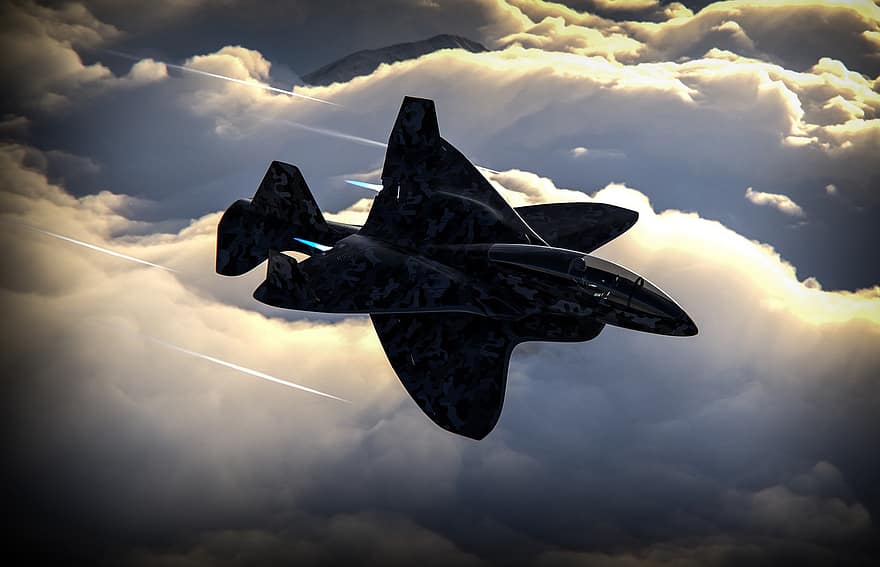 avió, avions, Representat en 3D, Representació 3D, jet, vol, Avió futurista, Avions futuristes, aeronàutica, innovació, Avió de combat