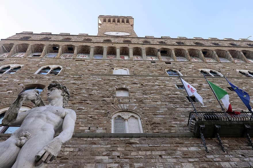 Itália, construção, governo, davido, estátua