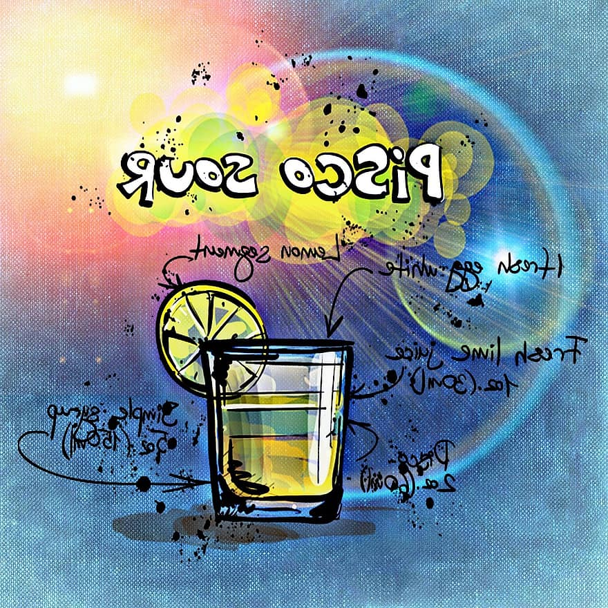 Pisco Sour, коктейл, питие, алкохол, рецепта, страна, алкохолик