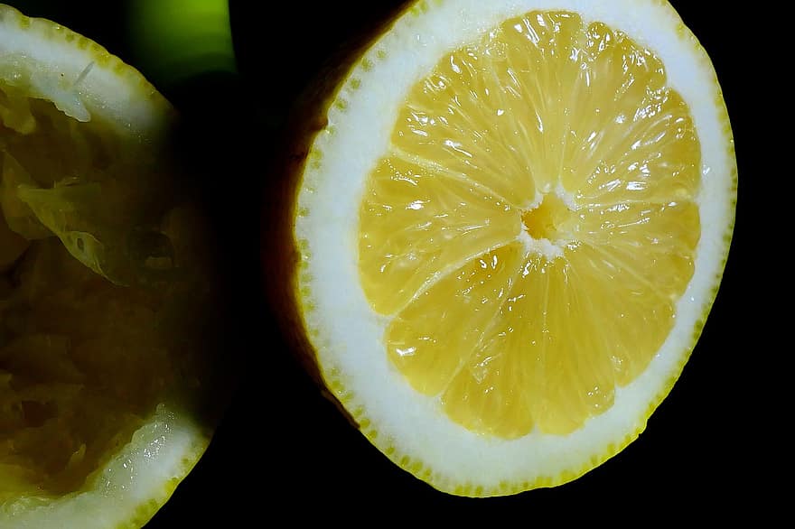 Lemon, Cross Section, Citrus, Citrus Fruits, Close Up, Yellow, Vitamin C, Sour, Healthy, Food, Fresh