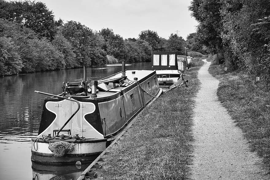 Canal, Boats, Houseboats, Transportation, Transport, Narrow Boats
