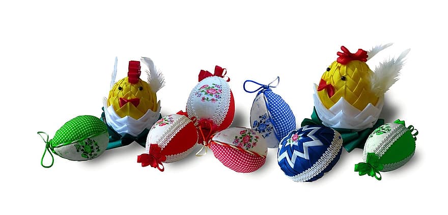 Великден, украса, ръчно изработен, яйца, Великденски яйца, занаят, пружина, декоративен, празник, изкуство