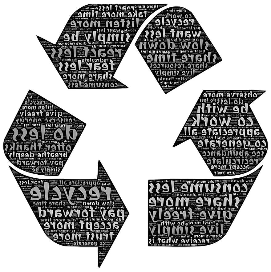 recycleren, recirculeren, delen, recirculatie, milieu, symbool, vrijgevigheid, duurzame, hernieuwbare, gesprek, recycling