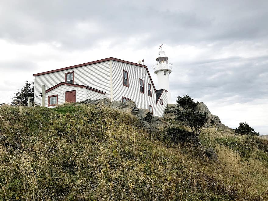 Newfoundland, Lighthouse, Hills, Grassy Hill