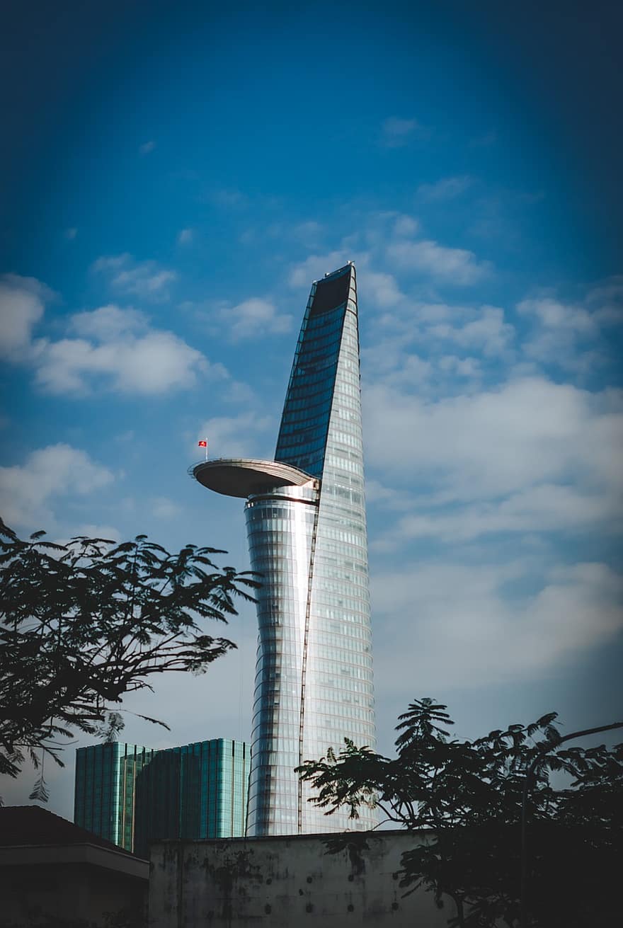 bitexcon taloudellinen torni, rakennus, kaupunki, ho chi minh city, arkkitehtuuri, pilvenpiirtäjä, rakennuksen ulkoa, rakennettu rakenne, kuuluisa paikka, kaupunkikuvan, moderni