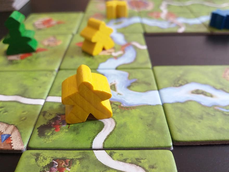 Board Game, Board, Game, Gaming, Leisure, Carcassonne, Strategy, Wooden, Fun, Meeple, Board Games
