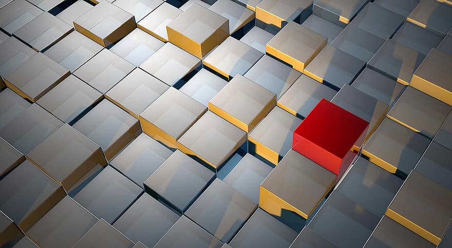 Cubes, Cube, Geometry, Abstract, Glow, Objects, Background, 3d, Metallic