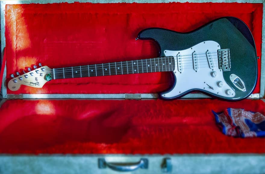 Fender stratocaster, sākt, elektriskā ģitāra, ģitāra, mūzikas instruments