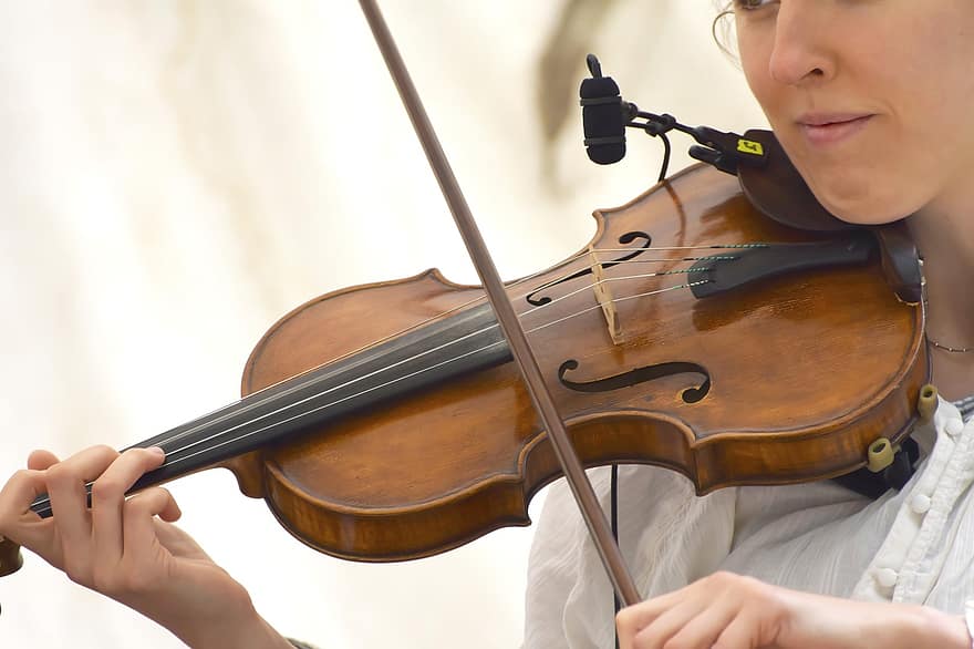 Violinist, Violin, Woman, Music, Stringed Instrument, Instrument
