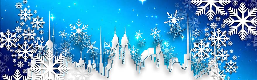 spanduk, tajuk, hari Natal, kartu Natal, kartu ucapan, bintang, fraktal, biru, kedatangan, Malam natal, festival