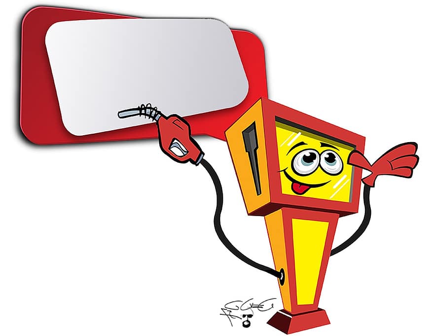 Cartoon, Petrol, Gas Pump, Petrol Stations, Fuel, Gas, Refuel, Diesel, Old Gas Station, Gasoline Price, Fuel Pump