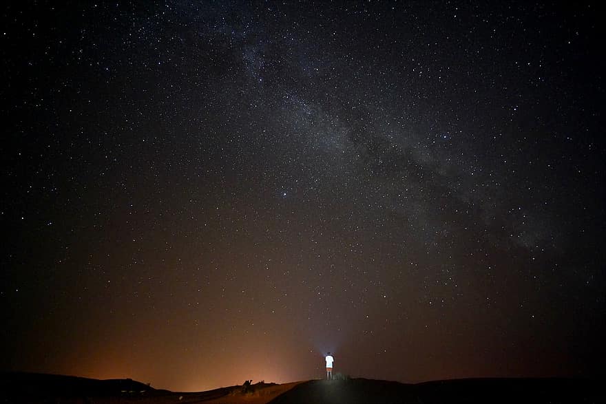 रेगिस्तान, रात को आसमान, आकाशगंगा, रात, सितारा, अंतरिक्ष, खगोल, नाब्युला, CONSTELLATION, तारा क्षेत्र, विज्ञान