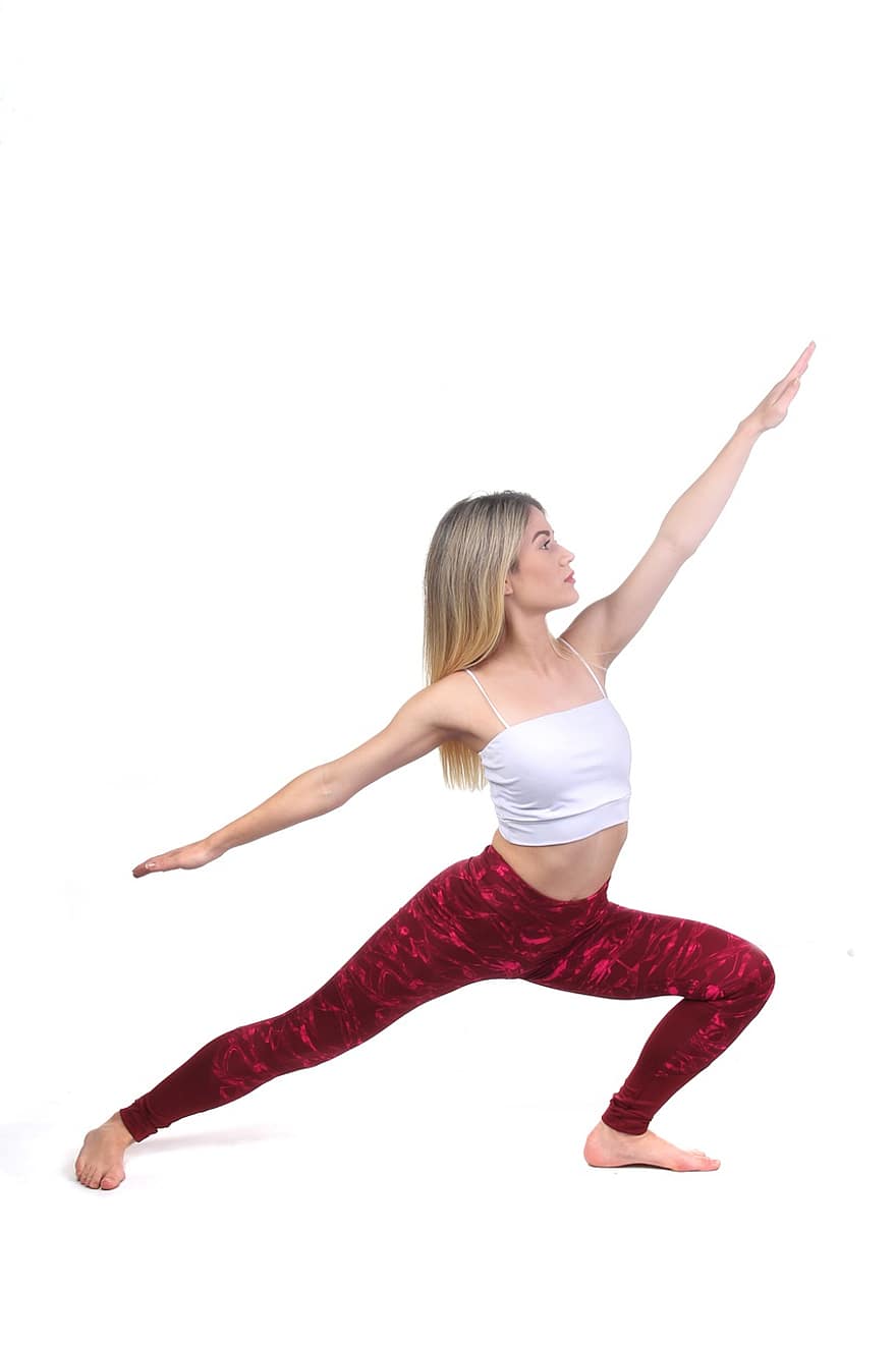 Yoga, Isolated, Health, Woman, Fitness, Sport, Exercise, Healthy, Female, Workout, Young