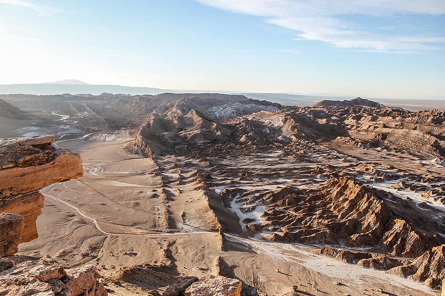 dal, sand, felt, bakker, bergarter, steiner, jord, månens dal, Atacama