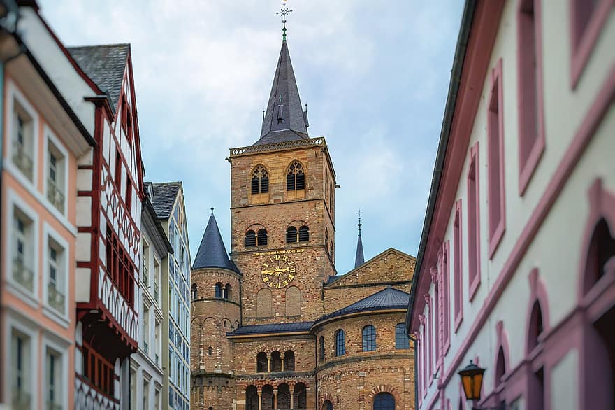 Trier, uitzicht op de stad, gegevens, gebouw, architectuur, landschap, decoratief, ontwerp, mooi, facade, oud historisch
