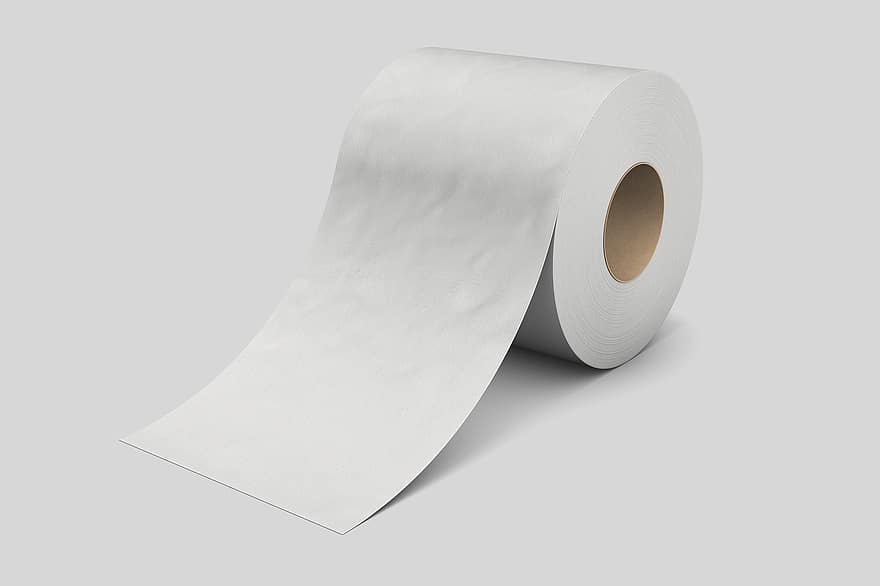 papier toilette, papier de soie, hygiène, tissu, rouleau
