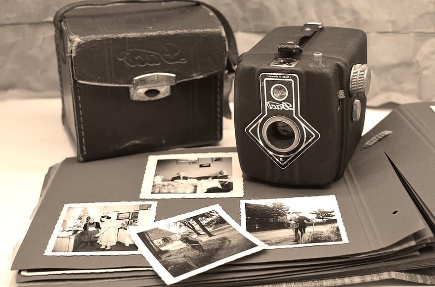 Kamera, Fotografie, Film, Erinnerungen, daci, Bilder, Nostalgie, nostalgisch, Kamera Tasche, Fotoapparat, Antike