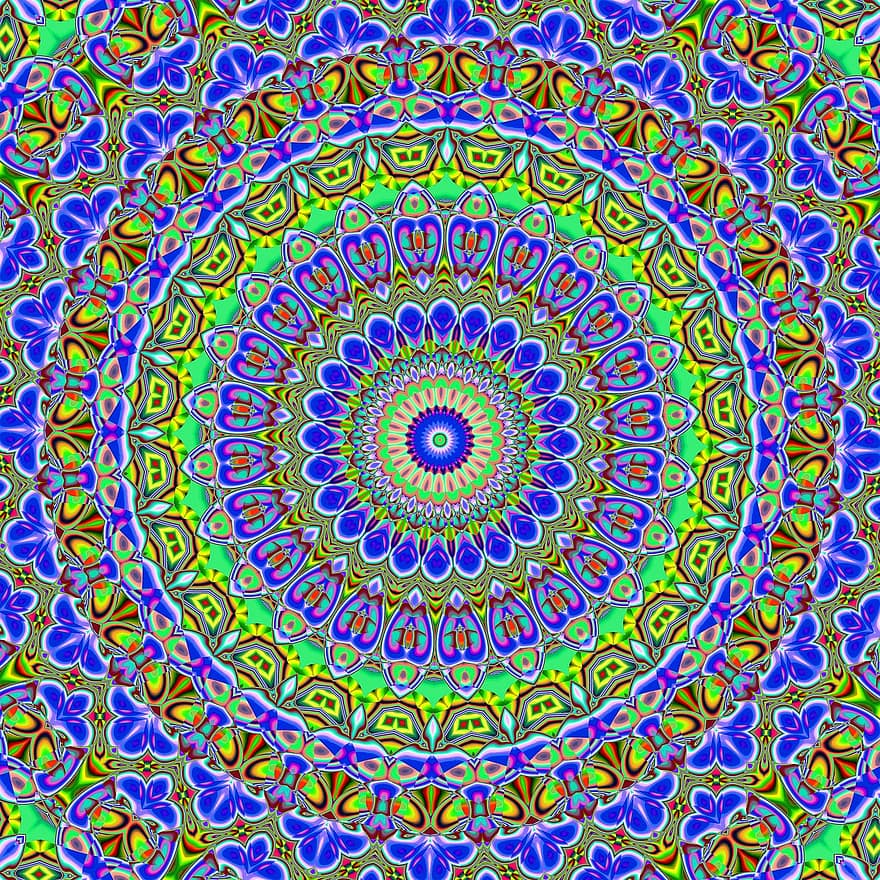 Mandala, Kaleidoskop, Hintergrund, Ornament, Tapete, Muster, Rosette, Dekor, dekorativ, symmetrisch, Design