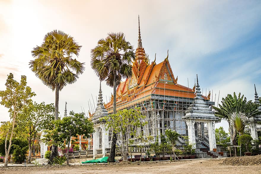 khmer, Kamboçya, angkor, tapınak, yemek, Kızıl Pagoda, Budizm, ünlü mekan, mimari, kültürler, din