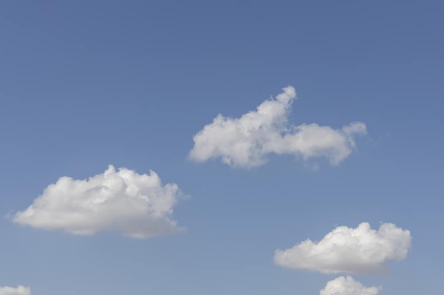 облака, небо, атмосфера, синее небо, Cloudscape, белые облака, облачный