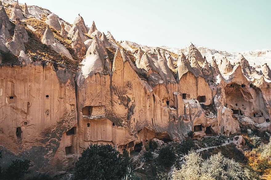 naturalesa, viatjar, exploració, a l'aire lliure, cappadocia, cova, descobriment, anatolia, aventura, turisme, muntanya