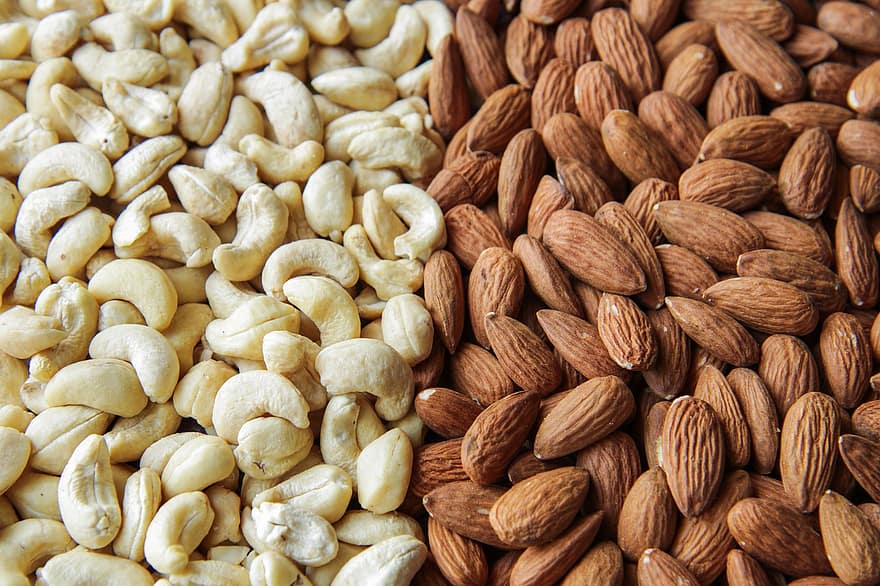 ořechy, semena, mandle, kešu, jídlo, šarže, výživa, strava, přírodní, organický, vegan