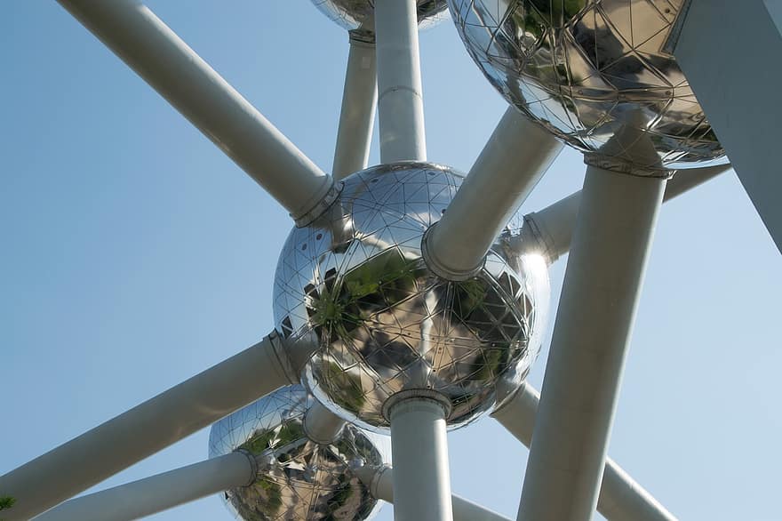 Bruselas, atomium, escultura, Art º, edificio, Europa, Bélgica
