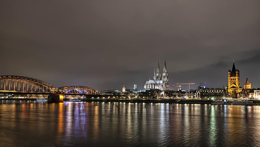 Köln, Rhein, Stadt, Deutschland, Fluss