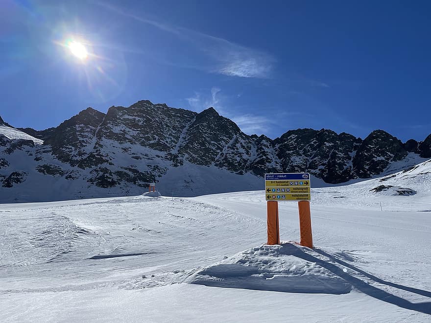 Ortler, dolomitas, Alpes, nieve, montañas, naturaleza, invierno, montaña, deporte, pista de esquí, azul
