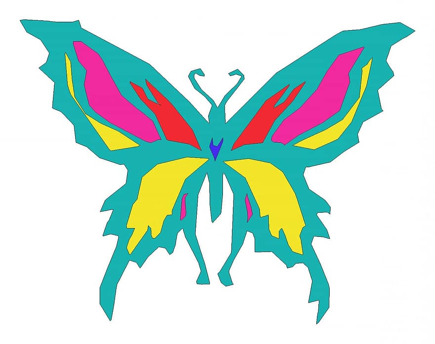 vlinder, insect, kleur, tuin-, wit, decoratief, achtergrond