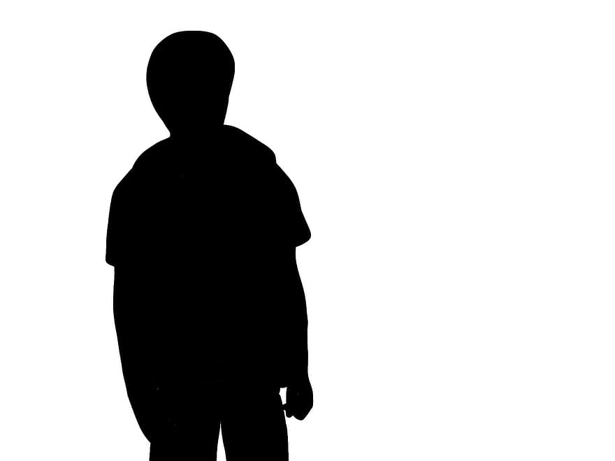 Child, Character, 2d, Cartoon, Picture, Beach, Traveling, See, men, silhouette, illustration