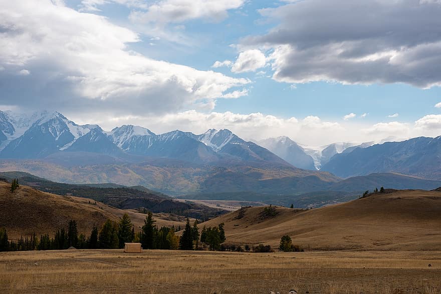 montanhas, altai montanhas, Altai, natureza, montanha, ao ar livre, panorama, cena rural, verão, Prado, Fazenda