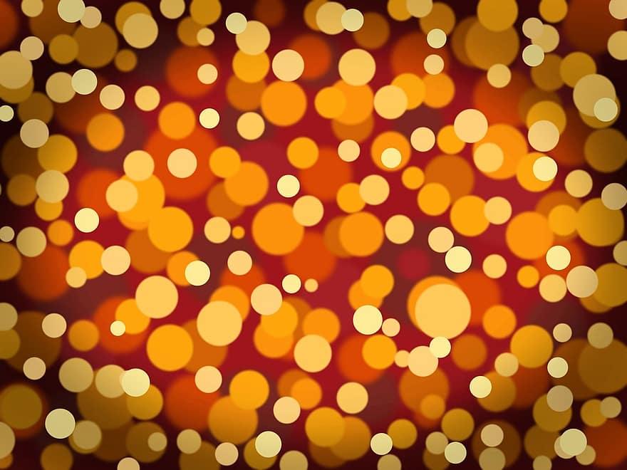 Abstract, Background, Party, Lights, Party Lights, Orange, Red, Gold, Yellow, Warm, Colors