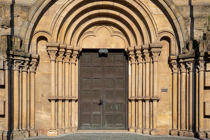 Església, abadia, monestir, entrada
