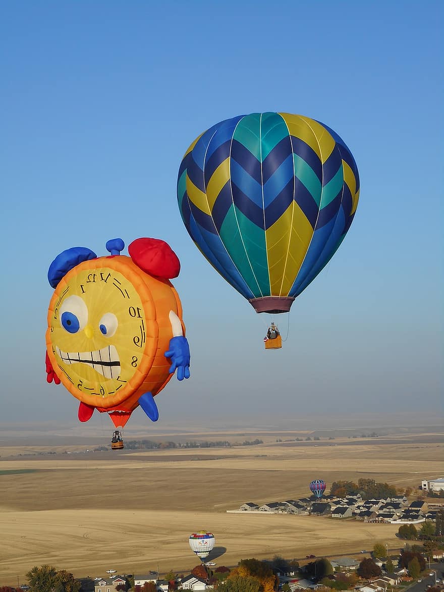 hőlégballonok, repülési, kaland, utazás
