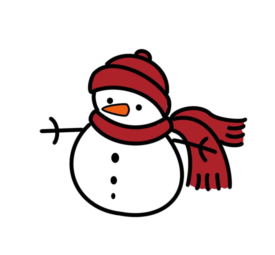 manusia salju, topi