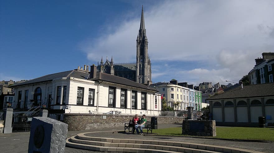 Irsko, kostel, město, v centru města, náboženství, cobh, náměstí, architektura, slavné místo, exteriér budovy, křesťanství