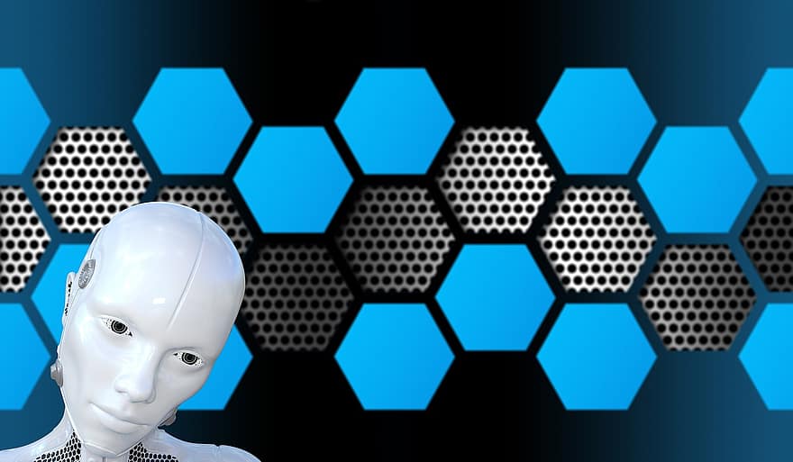technologie, robot, futuristický, fantazie, android, kyborg, nadreálný, digitální, umělý, člověk, inteligence