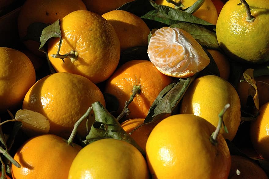 mandarinka, ovoce, jídlo, čerstvý, zdravý, zralý, organický, sladký, vyrobit, svěžest, citrusové ovoce
