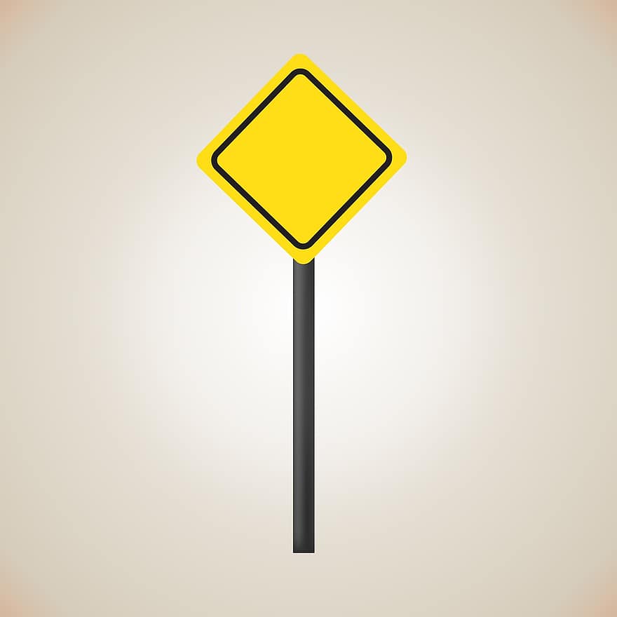 tanda, jalan, peringatan, kuning, bahaya, jalan raya, angkutan, informasi, melihat