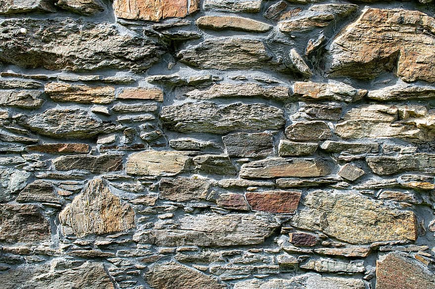 parede, pedra, textura, parede de pedra, histórico, estrutura, origens, característica de construção, padronizar, velho, rude