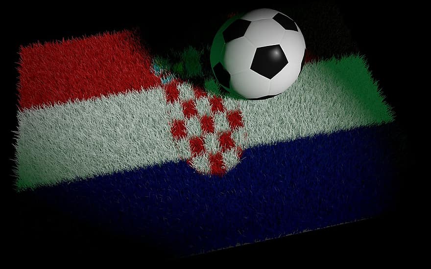 kroasia, sepak bola, Piala Dunia, Kejuaraan dunia, warna nasional, pertandingan sepak bola, bendera