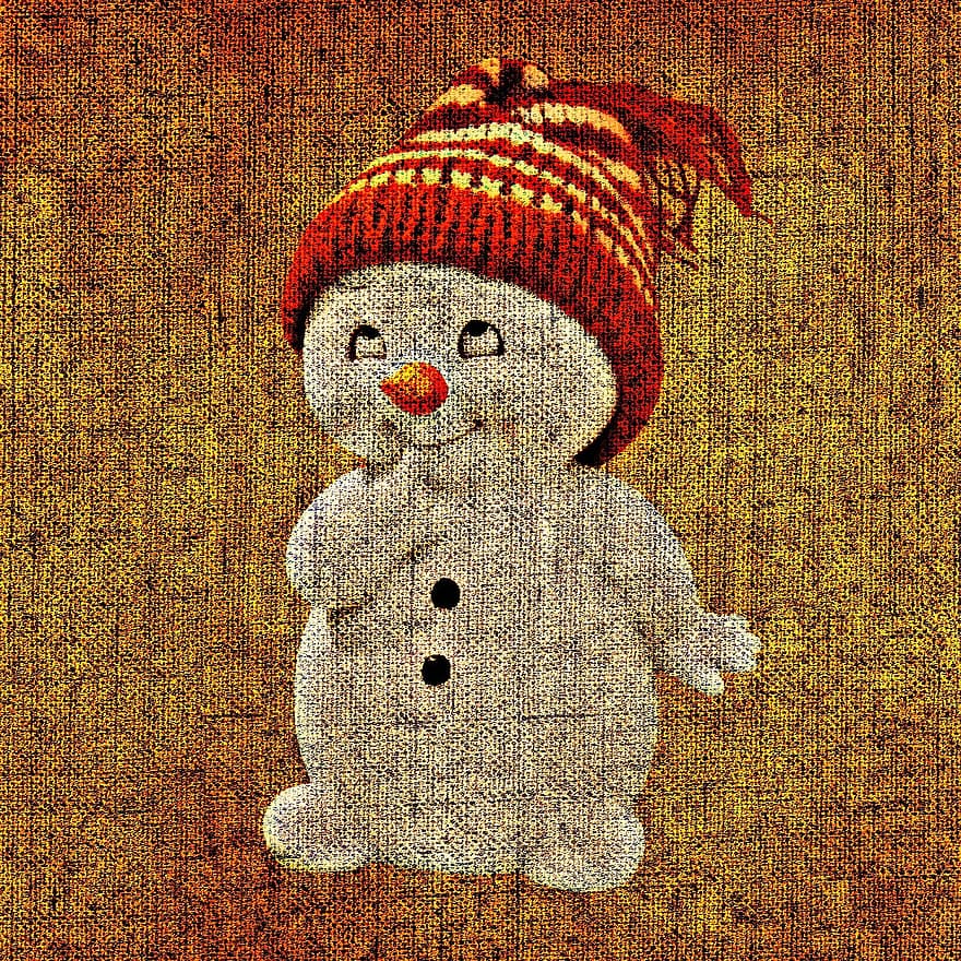 boneco de neve, lenço de papel, estrutura, doce, fofa, inverno, invernal