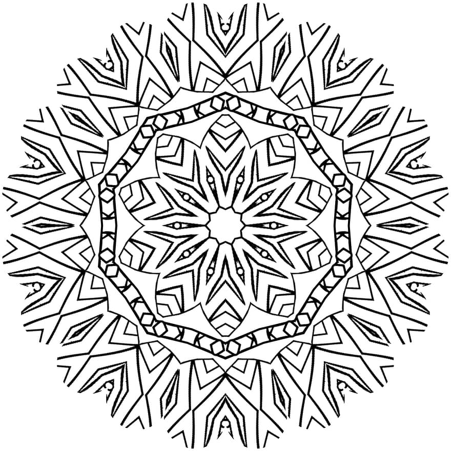 mandala, ενήλικου χρώματος, χρώμα, μοτίβο με λουλούδια