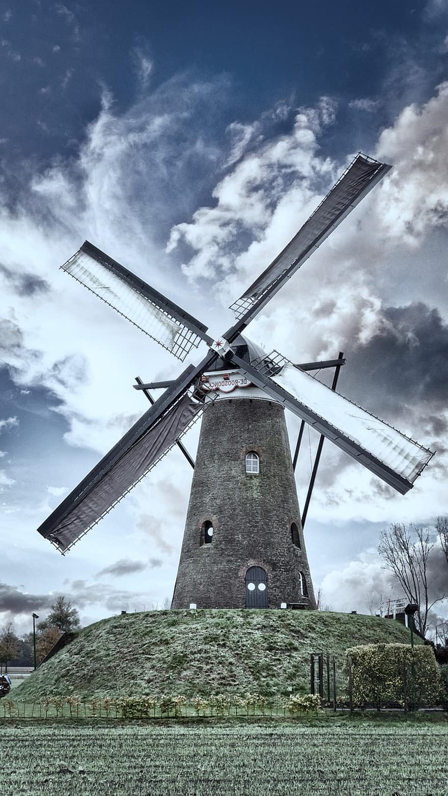 De Roosdonck, Nuenen, tuulimylly, Alankomaat, Poika En Breugel, historia, vanha, maaseudulla, arkkitehtuuri, kuuluisa paikka, viljelmät