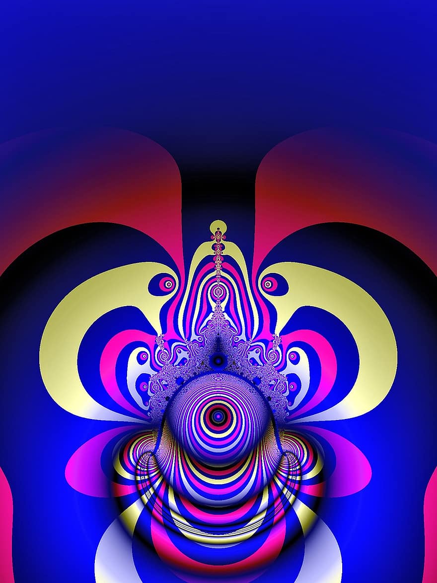 fractal, Abstracte Clown, digitaal, fantasie