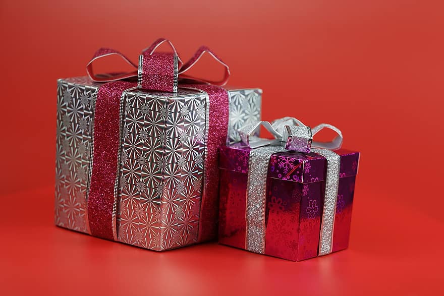 paquet, boite cadeau, Festival, cadeau, ruban, carré, boîte, décorer, surprise, coffrets cadeaux, papier
